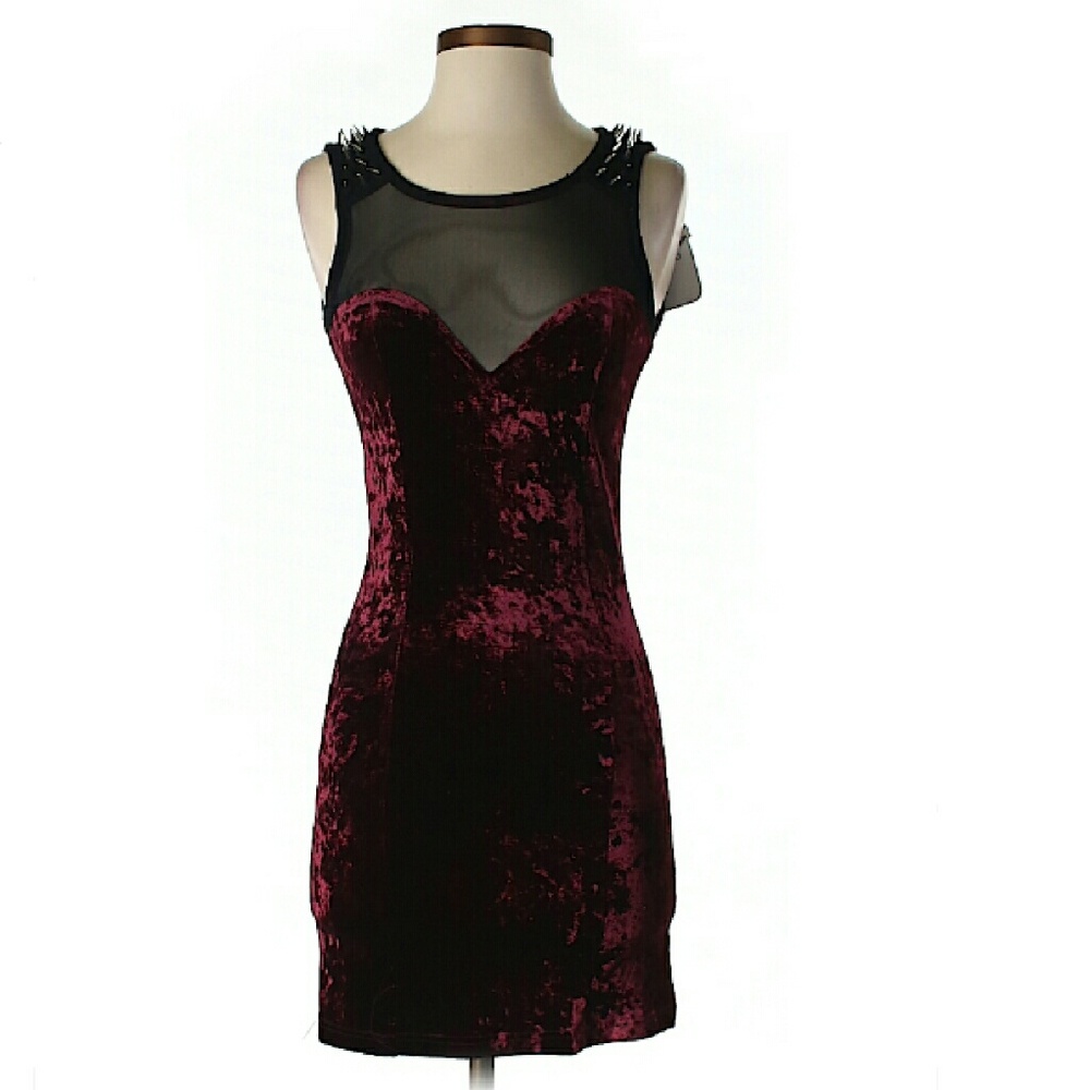 Millau Spiked Shoulder Dress